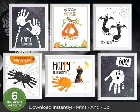 Halloween handprint craft diy craft for kids art halloween handprint ...