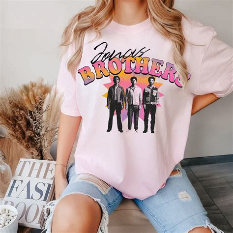 Jonas Brothers Five Albums One Night Shirt, Pink Jonas Bros 2023 World ...