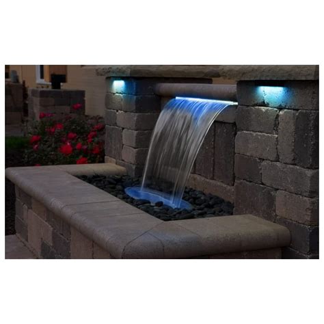 Buy WAFIET Waterfall Spillway 12 Stainless Steel Pool Waterfall Pond ...