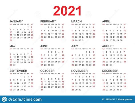 Calendario 2021 Con Semanas Numeradas | Calendar Template 2022