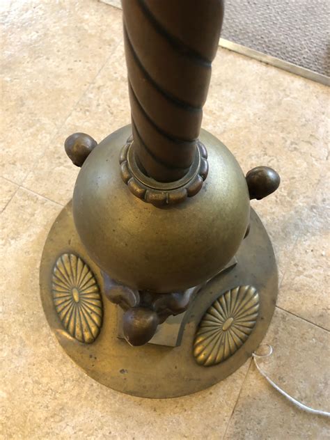 Masculine Jugendstil Muscular Nude Males Bronze Floor Lamp For Sale at ...