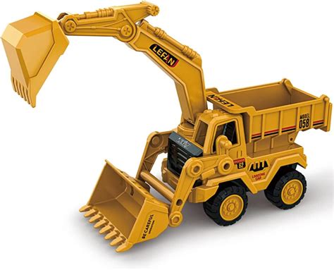 PRIME DEALS 2 In 1 Bulldozer And Excavator Construction Toy Vehicle ...