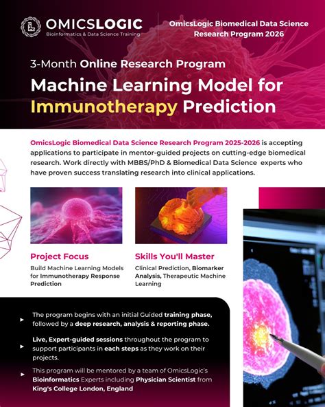 #bioinformatics #research #precisionmedicine #machinelearning #researchproject #opportunity # ...
