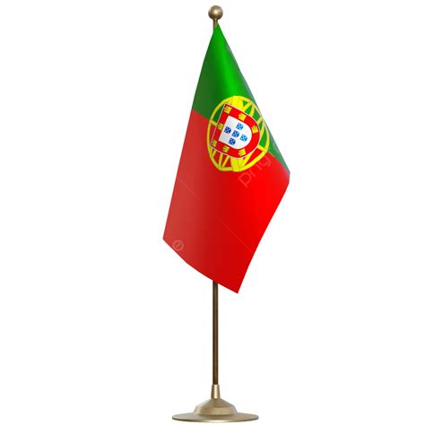 Bandera De Portugal Con Asta PNG , Poste De La Bandera De Portugal ...