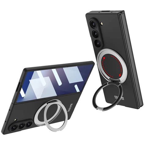 Galaxy Z Fold7 Premium Leather Case – Metal Kickstand | Slim & Stylish ...