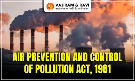 Air Prevention and Control of Pollution Act 1981, Objectives, Provisions