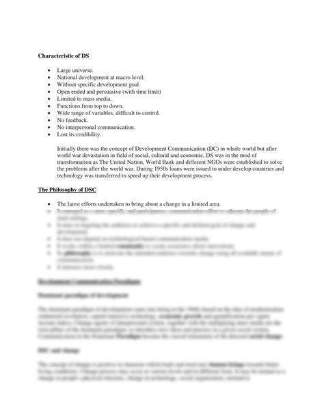 SOLUTION: Detailed Notes on Development support communication DSC ...