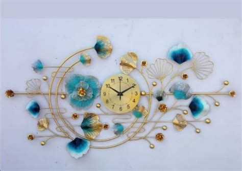 Bumper Sale Metallic half moon designer wall clock (48 x 25 Inches ...