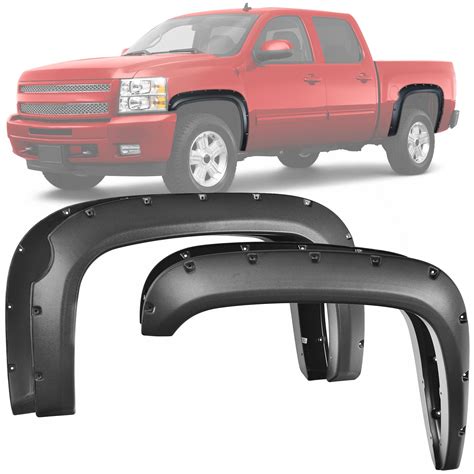 Buy LEDKINGDOMUS Front & Rear Fender Flares Compatible with 2007-2013 ...