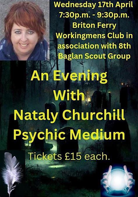 An Evening With Nataly Churchill Psychic Medium, Briton Ferry ...