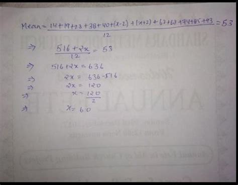 The data in increasing order is 40, 42, 45, 49, X, X + 2,58,62,64,68.(1 ...
