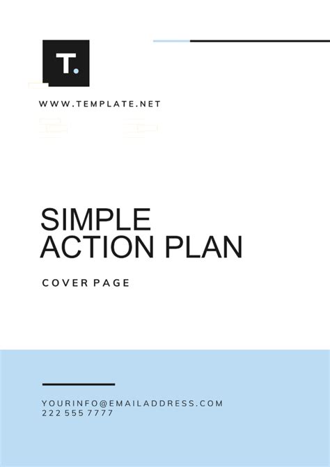 Simple Project Action Plan Template 的图像结果