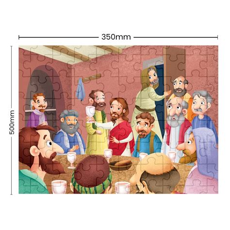 Buy The Last Supper Book & 100 Pieces Jigsaw Puzzle For Kids On ...