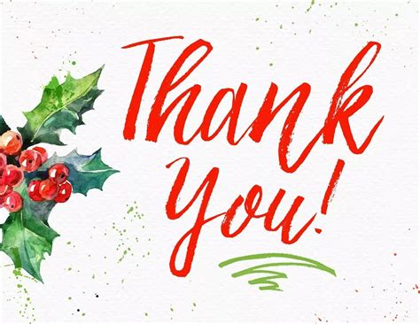 Express Gratitude with a Festive Christmas Thank You Card