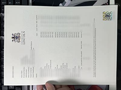 Order University of Lincoln Transcrip