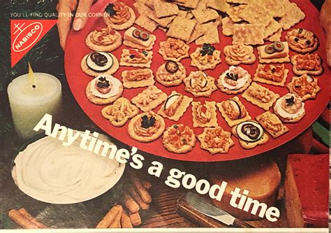1971 Nabisco Snack Crackers VTG 1970s 70s PRINT AD Anytime’s A Good ...