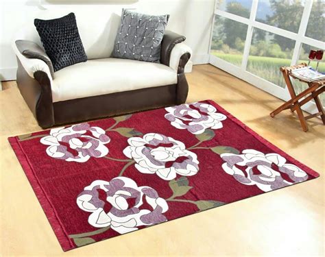 The Decor Hub Abstract Chenille Carpet for Home Decoration,7 -Length x ...