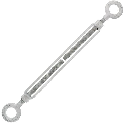 Chicago Hardware 01329 1 Galvanized Eye and Eye Turnbuckle, 9800 lb ...