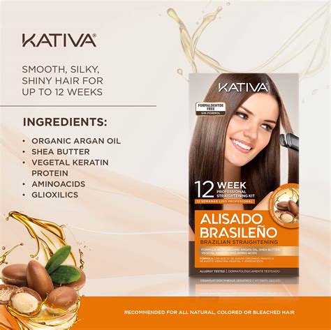 Buy Kativa Brazilian Straightening Kit, 12 Weeks of Home Use ...