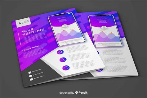 Mobile app flyer | Free Vector