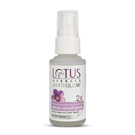 Lotus Herbal WhiteGlow Skin Brightening Serum + Moisturiser 30ml ...