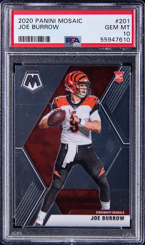 Joe Burrow 2020 Mosaic #201 Base PSA 10 Price Guide - Sports Card Investor