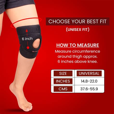 Dr. Ortho Neoprene Knee Support | Adjustable Fit for Joint Stability ...