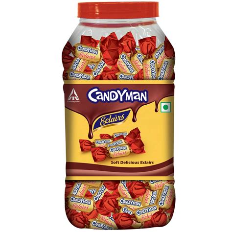 Candyman Eclairs, 840 gram, Caramel (flavour) : Amazon.in: Grocery ...