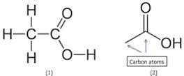 structure of Acetic Acid - Brainly.in