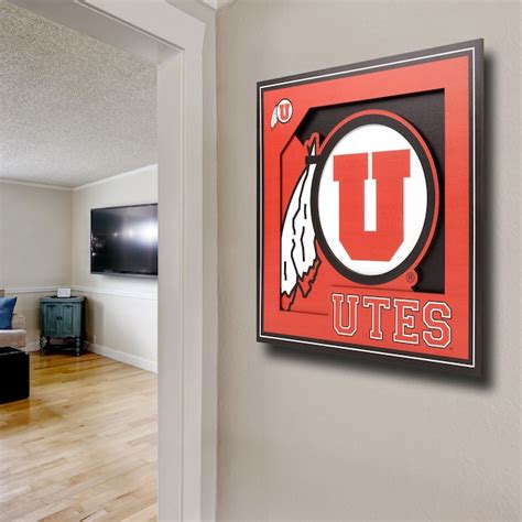 Sportula YouTheFan NCAA Utah Utes 3D Logo Series Wall Art - 12x12 ...