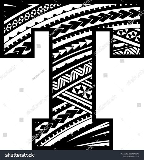 Maori Mandala English Alphabet Numbers Letters Stock Vector (Royalty ...