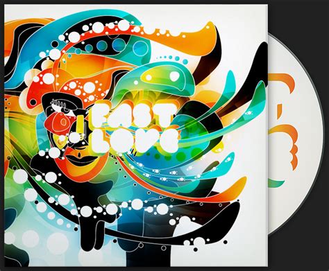 8款音乐CD光盘唱片封面包装设计智能贴图ps样机素材展示效果模板下载_颜格视觉