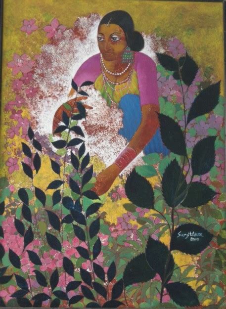 Buy Painting Dreaming Earth Artwork No 2620 by Indian Artist Surjit Akre