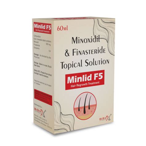 Minoxidil 5% + Finasteride 0.1% w/v Hair Solution Mcbrex Lifesciences