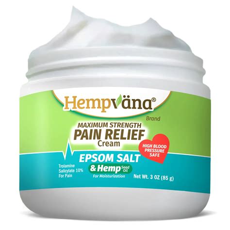 Epsom Salt Pain Relief Cream – Hempvana