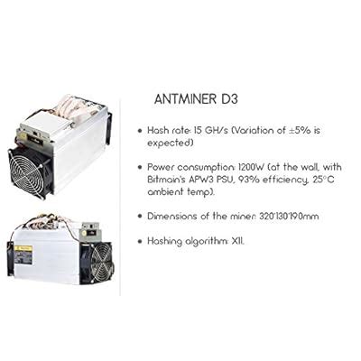 Buy Antminer D3: Efficient X11 ASIC Dash Miner at Ubuy India