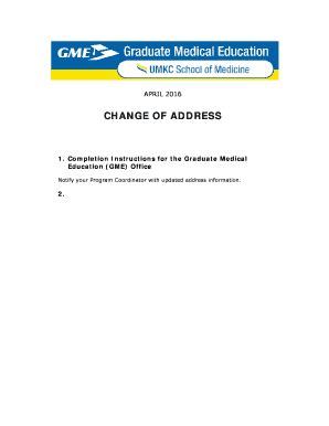 Fillable Online medicine umkc Change of Address form updated 011910.doc ...