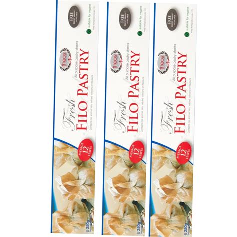 3 PACKS X THEOS Greek Style Filo Familia Pastry Filo Pastry Sheets ...