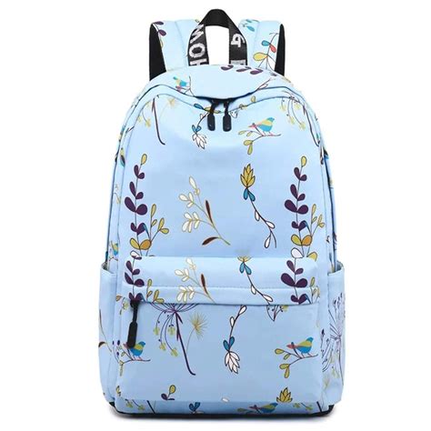 TYPIFY® Polyester Printed Waterproof Preppy Style Girls Women Backpack ...
