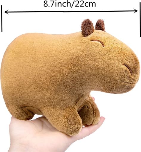 Buy ZHONGXIN MADE Capybara Stuffed Animals, Lifelike Little 8.7 ...