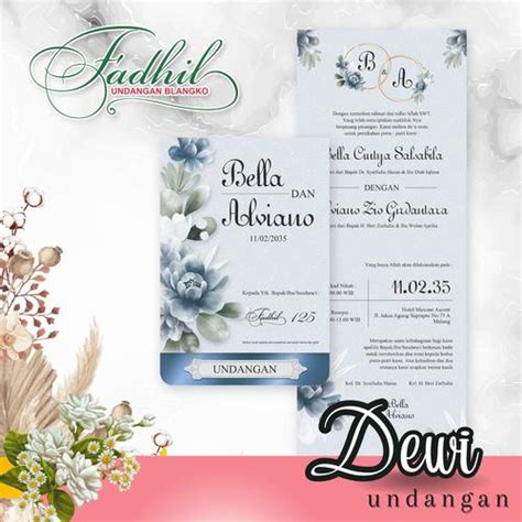Jual Blangko Undangan Pernikahan Fadhil 125 Harga Termurah Free File ...