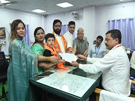 Maharashtra polls: CM Eknath Shinde files nomination from Kopri ...