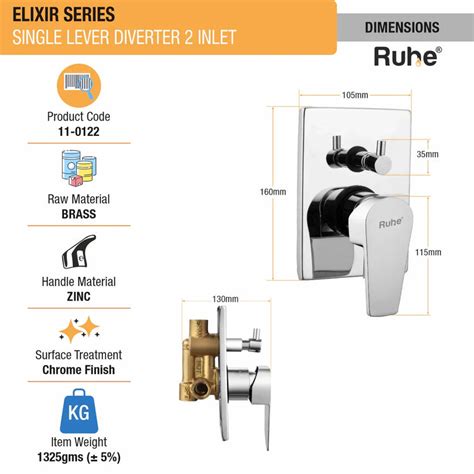 Single Lever Diverter Complete Set 2 and 3 Inlet – Ruhe