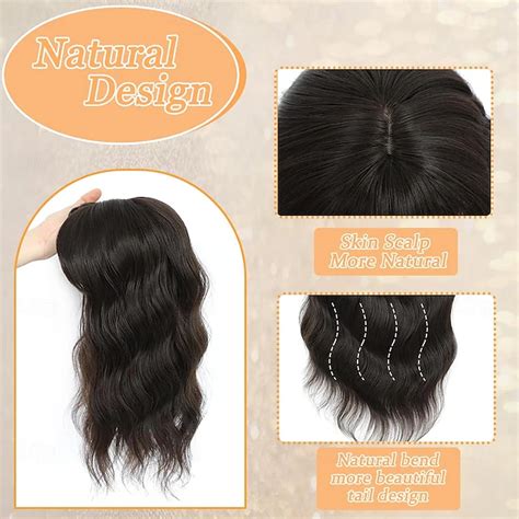 Hair Toppers for Women with Thinning 16 Inch Toppers Hair Pieces for ...