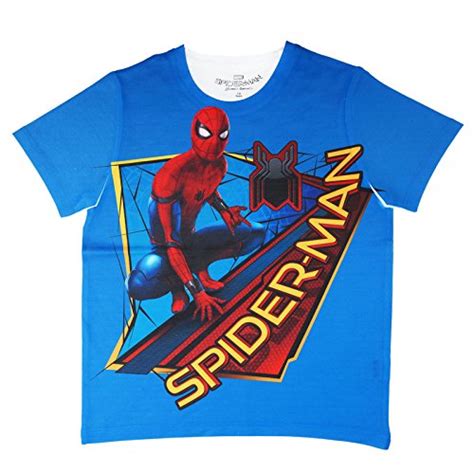 Buy Marvel Spiderman by Wear Your Mind Boy's Solid Regular T-Shirt ...