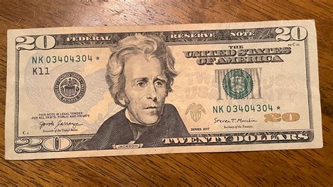 I got this star $20 bill with a pretty cool serial number on it today ...