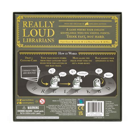 Really Loud Librarians | Party Board Game | Exploding Kittens