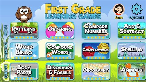 Image result for First Grade Learning Games