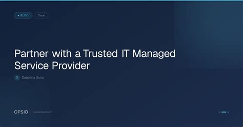 IT Managed Service Provider (MSP): Choosing a Partner | Opsio