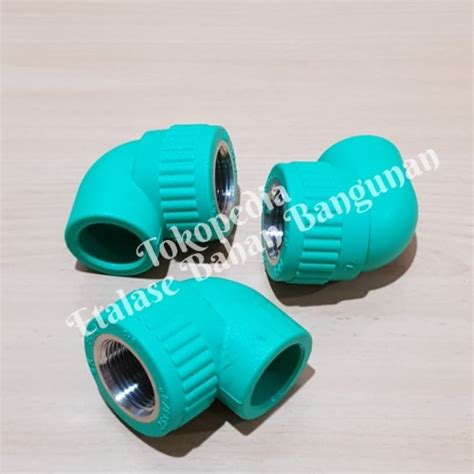 Jual PPR Elbow 90 Female Thread 25mm x 3/4" Fitting Pipa Wavin Tigris ...